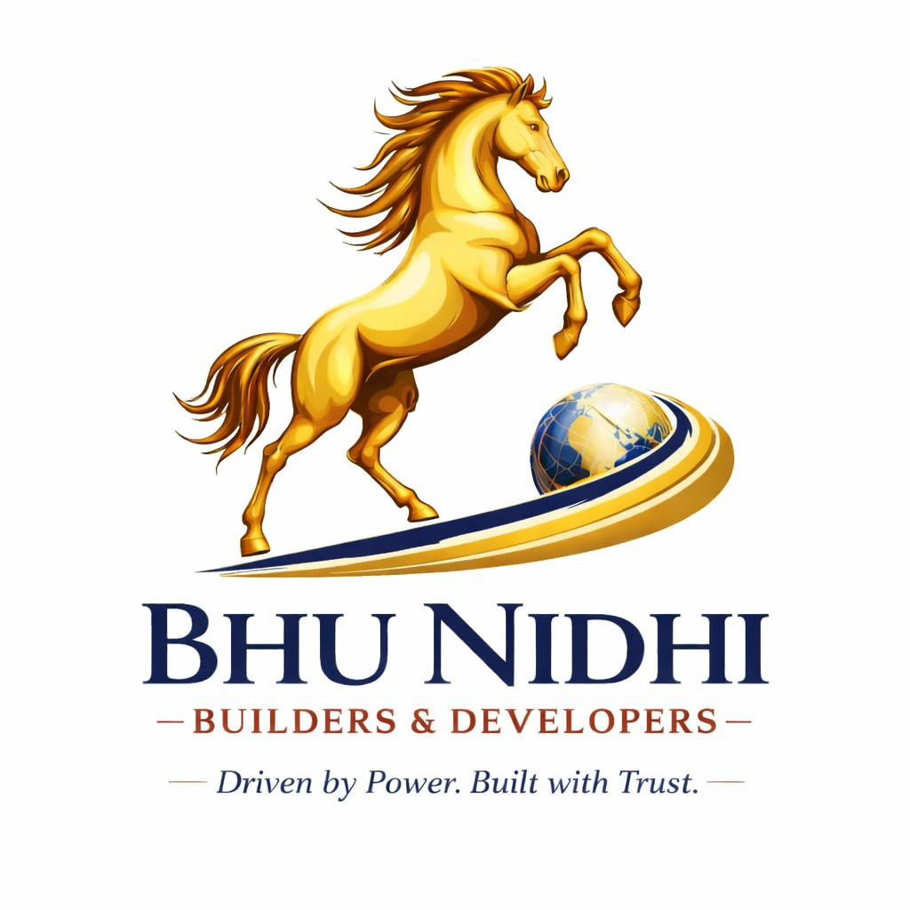 Golden rearing horse with globe logo